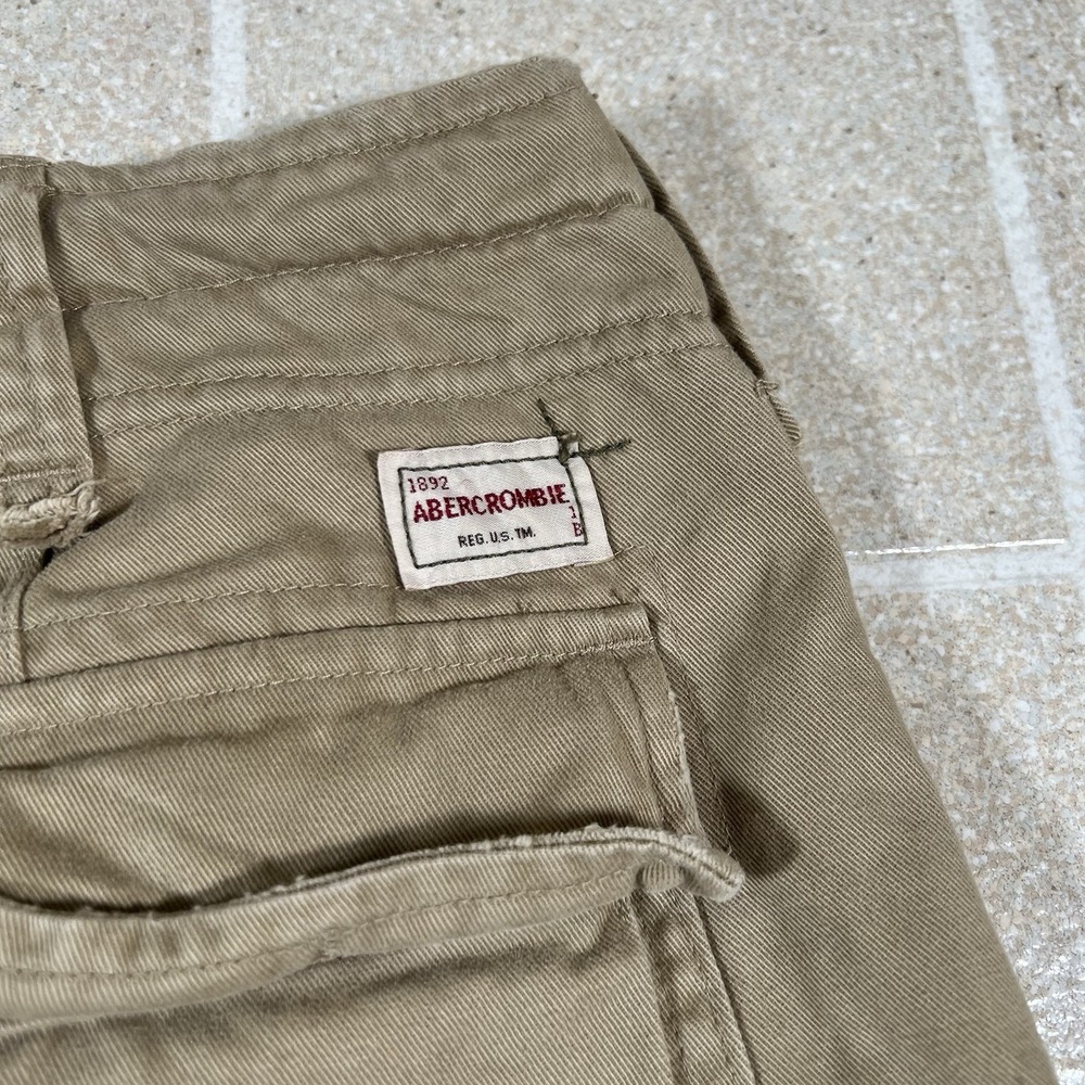 Vintage Y2K Abercrombie And Fitch Paratrooper Shorts Sz 36 Military Cargo Army - Picture 5 of 8